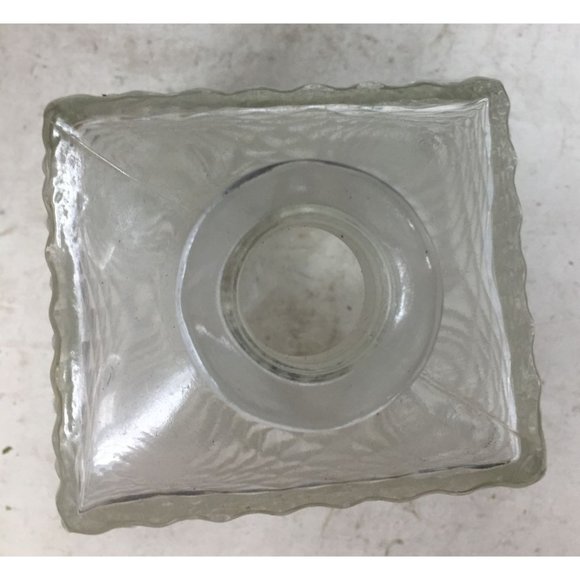 Vintage Clear Glass Decanter with Diamond Cut Pattern - Picture 6 of 8